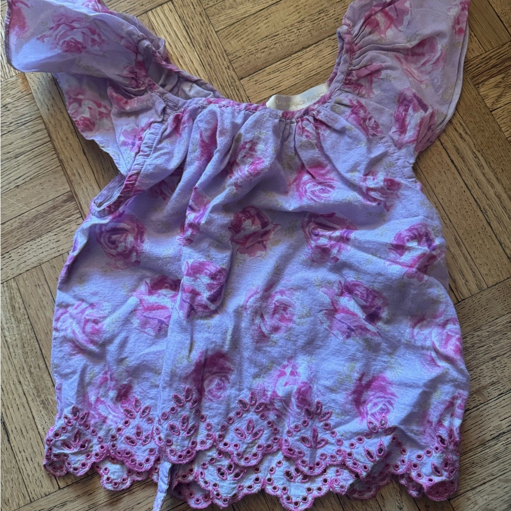 LoveShackFancy girls Floral Top